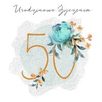 Opakowanie Karnet Swarovski kwadrat CL4550_PO Urodziny 50