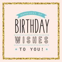 Opakowanie Karnet UK 7960 - Urodziny. Ramka złota