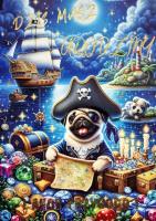 Opakowanie Karnet Urodzinki Mops 3K