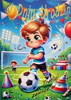 Opakowanie Karnet Urodzinki Piłkarz 3K