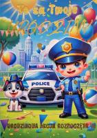 Opakowanie Karnet Urodzinki Policjant 3K