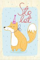 Opakowanie Karnet - Urodzinowy lisek