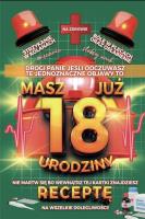 Opakowanie Karnet Urodzinowy z receptą 18