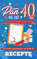 Opakowanie Karnet Urodzinowy z receptą 40 JCX - 047