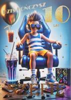 Opakowanie Karnet Urodziny 10 3K