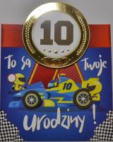 Opakowanie Karnet Urodziny 10