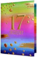Opakowanie Karnet Urodziny 17 HM200-3196