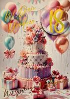 Opakowanie Karnet Urodziny 18 3K