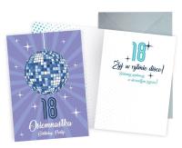 Opakowanie Karnet Urodziny 18