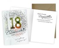 Opakowanie Karnet Urodziny 18