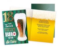 Opakowanie Karnet Urodziny 18