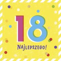 Opakowanie Karnet Urodziny 18