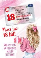 Karnet urodziny 18. Autor:   Praca zbiorowa. SmakLiter.pl Okładka książki Karnet urodziny 18