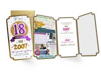 Opakowanie Karnet urodziny 18