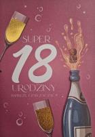 Opakowanie Karnet Urodziny 18 damskie