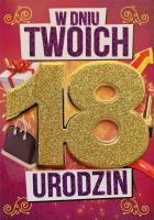 Opakowanie Karnet Urodziny 18 damskie