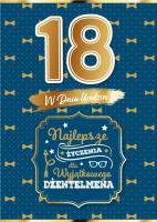 Opakowanie Karnet Urodziny 18 dla niego