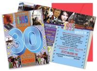 Opakowanie Karnet Urodziny 30