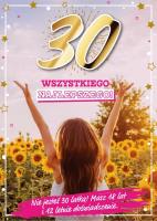 Opakowanie Karnet Urodziny 30