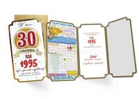 Opakowanie Karnet urodziny 30