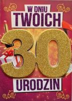 Opakowanie Karnet Urodziny 30 damskie