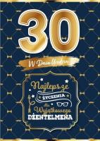 Opakowanie Karnet Urodziny 30 dla niego