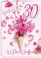 Opakowanie Karnet Urodziny 30 GM