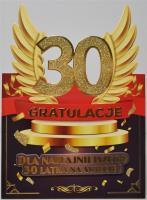 Opakowanie Karnet Urodziny 30 męskie