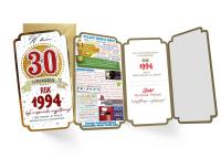 Okładka książki Karnet Urodziny 30 roczniki