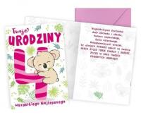 Opakowanie Karnet Urodziny 4 koala