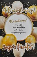 Opakowanie Karnet Urodziny 40 6K - 025