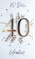 Opakowanie Karnet Urodziny 40
