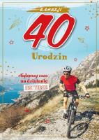 Opakowanie Karnet Urodziny 40