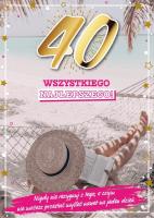 Opakowanie Karnet Urodziny 40