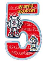 Opakowanie Karnet Urodziny 5