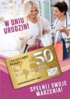 Opakowanie Karnet Urodziny 50