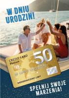 Opakowanie Karnet Urodziny 50