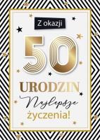 Opakowanie Karnet Urodziny 50