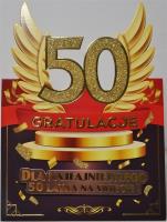 Opakowanie Karnet Urodziny 50 męskie