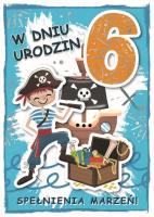 Opakowanie Karnet urodziny 6