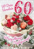 Opakowanie Karnet Urodziny 60