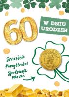Opakowanie Karnet urodziny 60