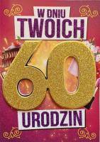 Opakowanie Karnet Urodziny 60 damskie