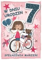 Opakowanie Karnet urodziny 7