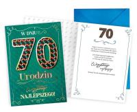 Opakowanie Karnet Urodziny 70
