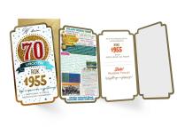 Opakowanie Karnet urodziny 70