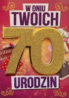 Opakowanie Karnet Urodziny 70 damskie