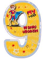 Opakowanie Karnet Urodziny 9