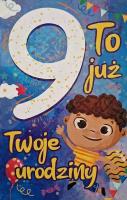 Opakowanie Karnet Urodziny 9 chłopiec