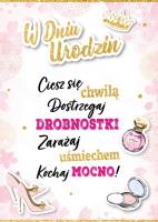 Opakowanie Karnet Urodziny dla niej